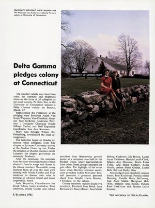 Delta Gamma Pledges Colony at Connecticut