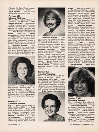 Appointed by Council, Summer 1983, Continued
