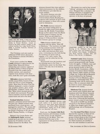 Alumnae Activities, Summer 1983, Continued