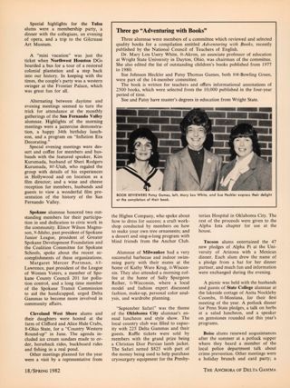 Alumnae Activities, Continued