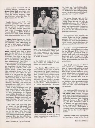 Alumnae Activities, Continued