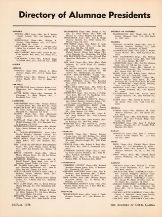 Directory of Alumnae Presidents