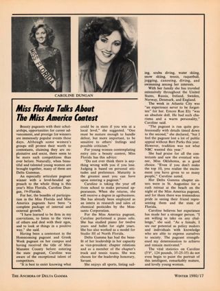 Miss Florida Talks About the Miss America Contest