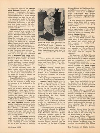 Alumnae Programs Reflect Diversity of Membership, Continued