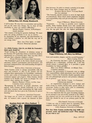Anchora Poll: What Do Delta Gammas Think?, Continued