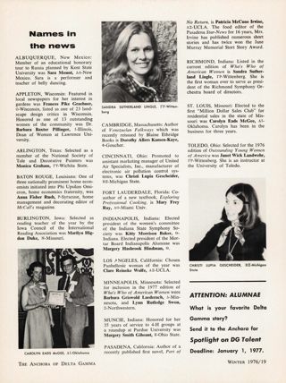 Names in the News