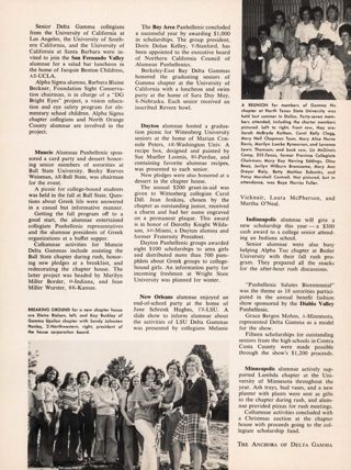 Panhellenic, Columnae Activities for Alumnae, Continued