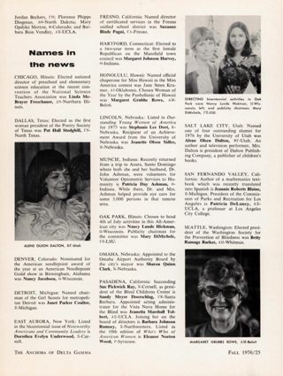 Cable Award, Founders Day Head Alumnae Group Events, Continued