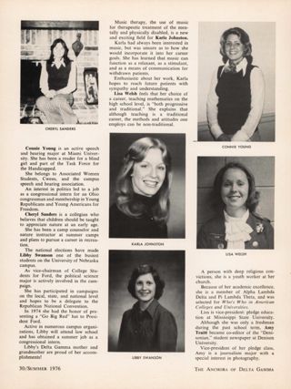 The Collegiate Nominees, Continued