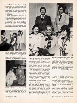 Alumnae in the ANCHORA, Continued