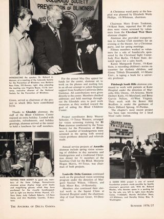 Alumnae in the ANCHORA, Continued