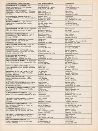 Rush Directory, Continued