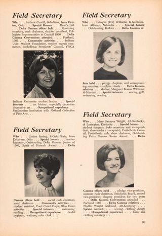 Wanted: Nominations for Council of Delta Gamma, Continued