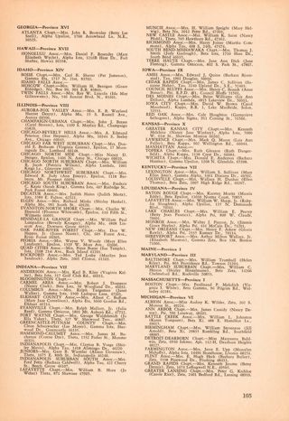 Alumnae Presidents, Fall 1967, Continued