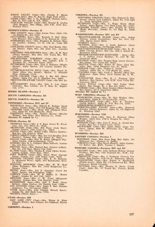 Alumnae Presidents, Fall 1967, Continued