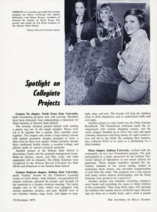 Spotlight on Collegiate Projects