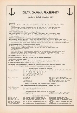 Delta Gamma Fraternity, Fall 1969