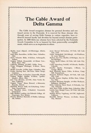 The Cable Award of Delta Gamma