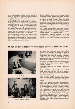 Collegiate Comments, Continued