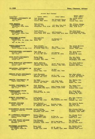 1969 Directory of Rushing Officials