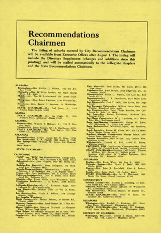 1969 Directory of Rushing Officials
