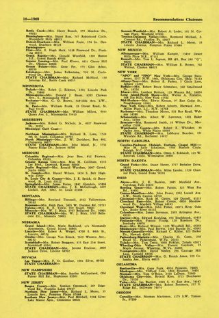 1969 Directory of Rushing Officials