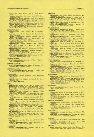 1969 Directory of Rushing Officials