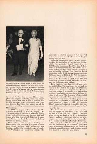 First Ladies of the Campus, Continued