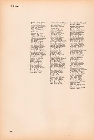 Delta Gamma Initiates, Continued