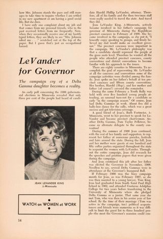 Watch on Women at Work: LeVander for Governor