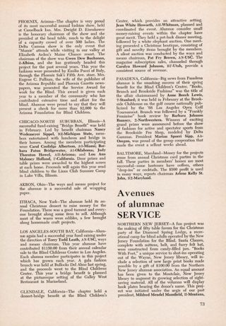 Avenues of Alumnae Service