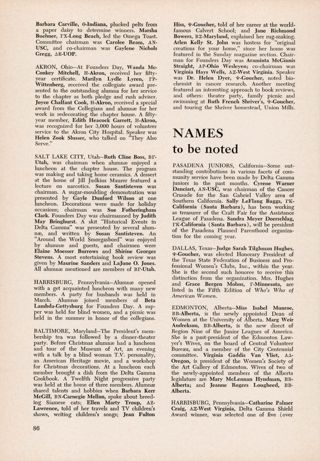 Names to be Noted