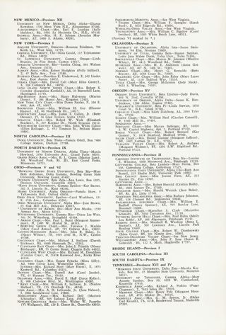 Collegiate Chapter, Alumnae Group Presidents, Continued