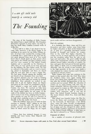 The Founding