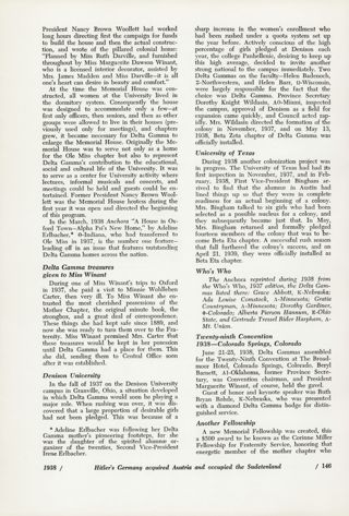 the pre-war Years, Continued