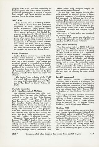 the pre-war Years, Continued