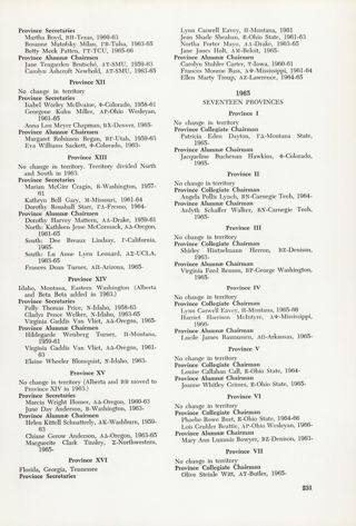the Provinces, Continued