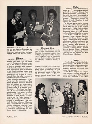 Founders Day,Continued