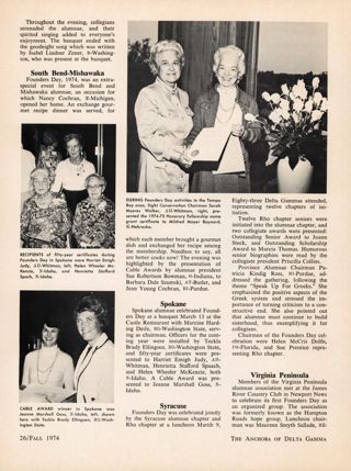 Founders Day,Continued