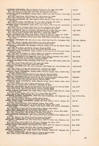 Collegiate Chapters, Continued