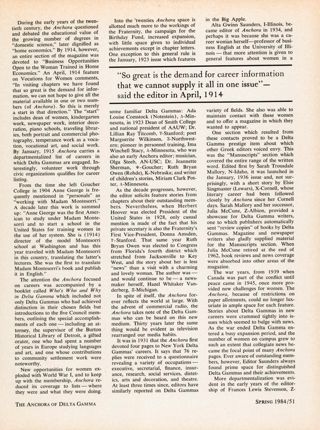 From the Pages of Anchora, Continued