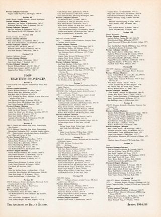 The Fraternity Government and Officers, Continued