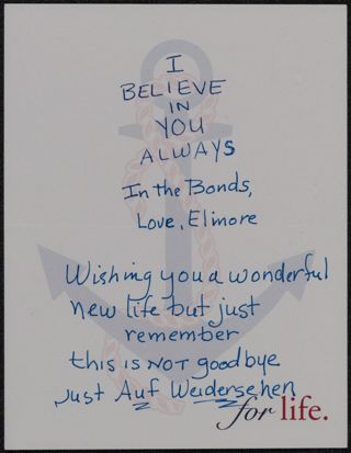 Elinore Drompp to Heather Becker Note, c. 1990