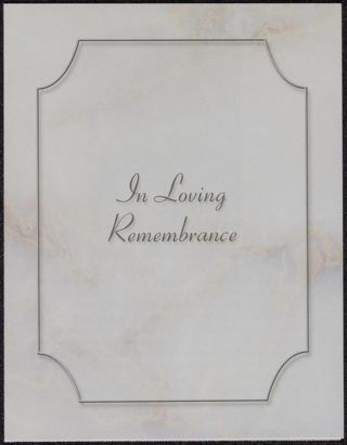 In Loving Remembrance Announcement, September 2021