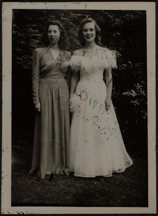 Shirley Ramsour and Kay McKemy Photograph, 1942-1943