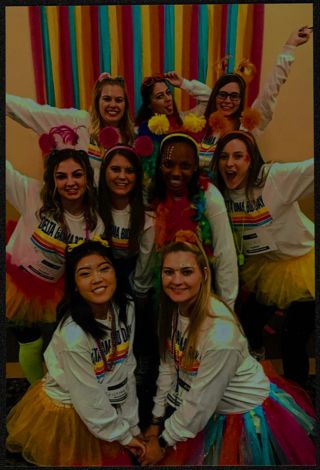 Natalee Jamerson and Unidentified Eta Tau Chapter Members on Bid Day Photograph, c. 2018-2023