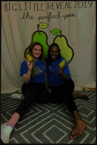 Natalee Jamerson and Unidentified Eta Tau Chapter Member at Big Little Reveal Photograph, 2019