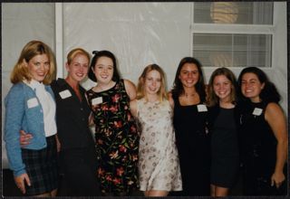 Seven Eta Delta Chapter Members at Installation Photograph 1, November 13, 1999