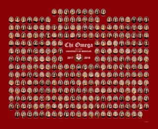 Rho Alpha Chapter Composite Photograph, 2017-2018