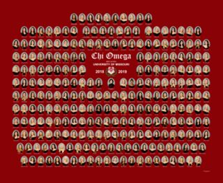 Rho Alpha Chapter Composite Photograph, 2018-2019